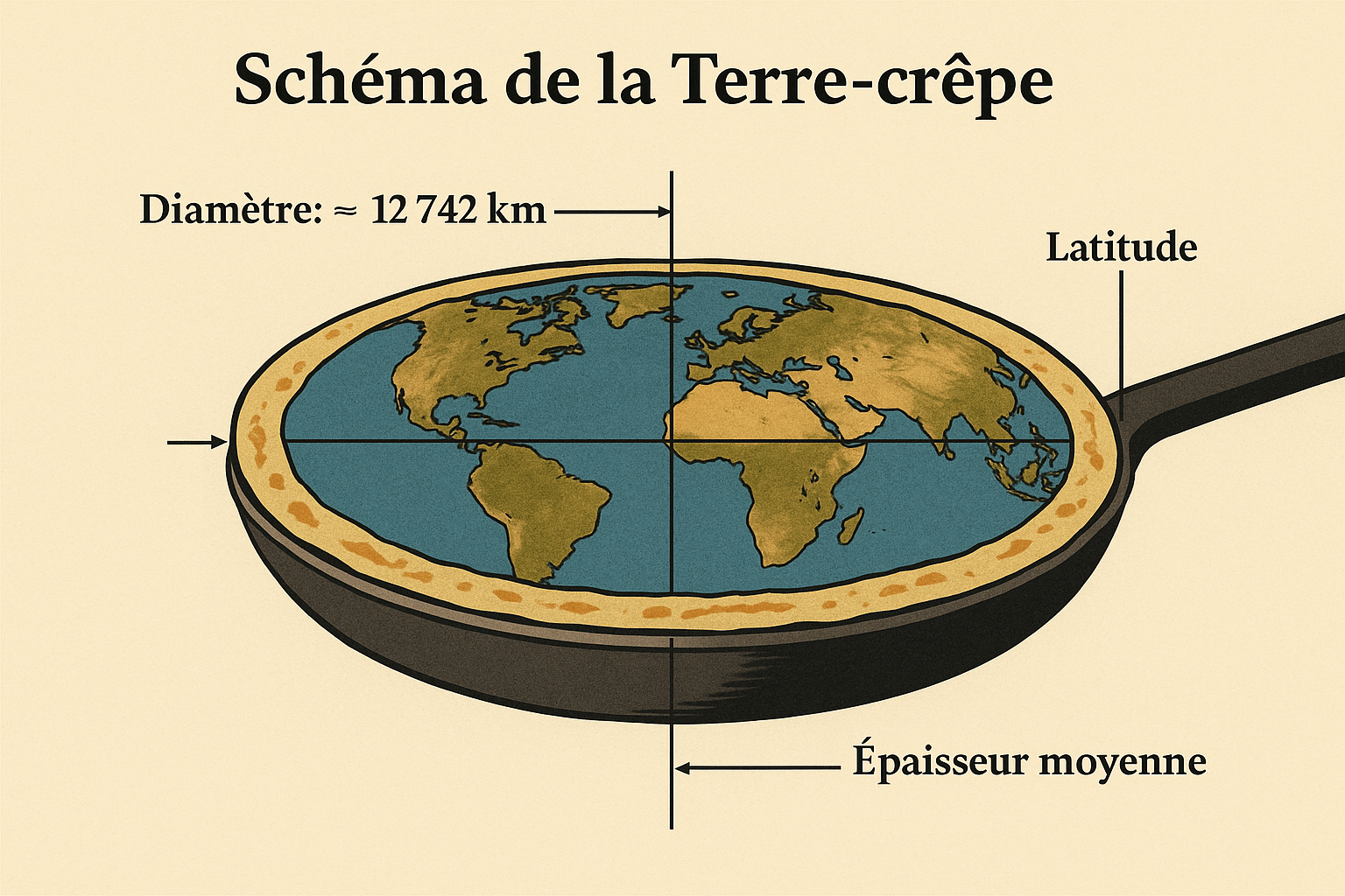 Atlas portant la poêle cosmique
